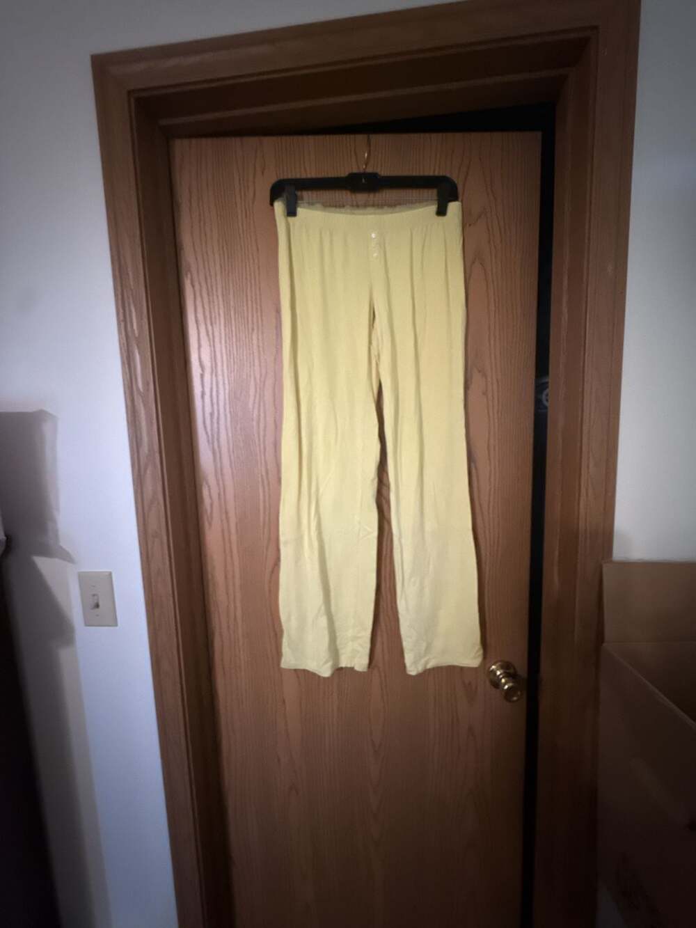Victoria's Secret Yellow Lace Trim Lounge Pants Size XS